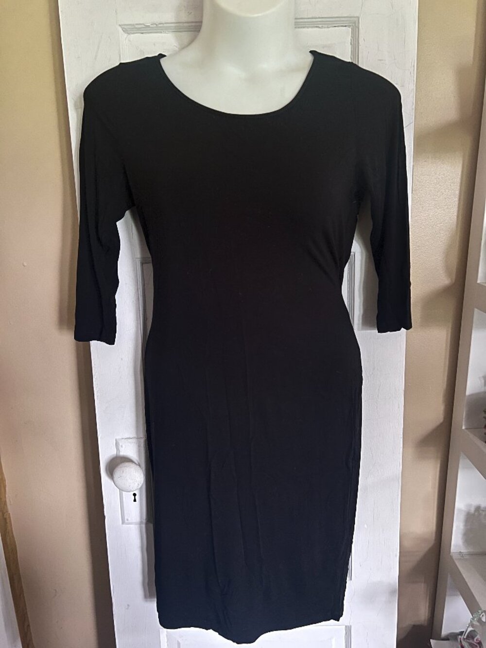 Black Bodycon Half-Sleeve Fashion to Figure T-shirt Dress - 2 or 18/20W